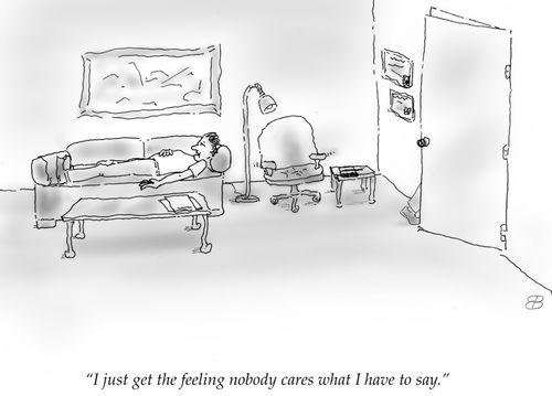 "I just get the feeling nobody cares what I have to say."