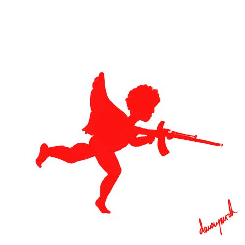 Cupid with  Gun