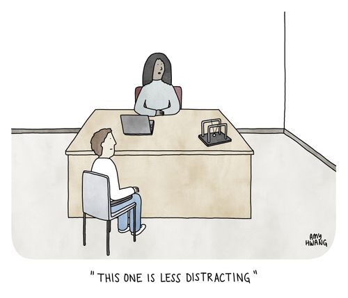 "This one is less distracting."