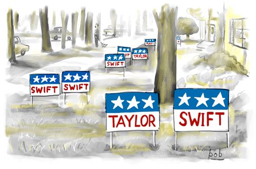 Taylor Swift election yard signs