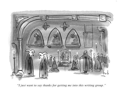 "I just want to say thanks for getting me into this writing group."