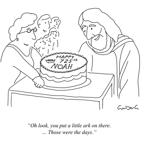 "Oh look, you put a little ark on there. ...Those were the days."