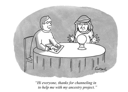 "Hi everyone, thanks for channeling in to help me with my ancestry project."