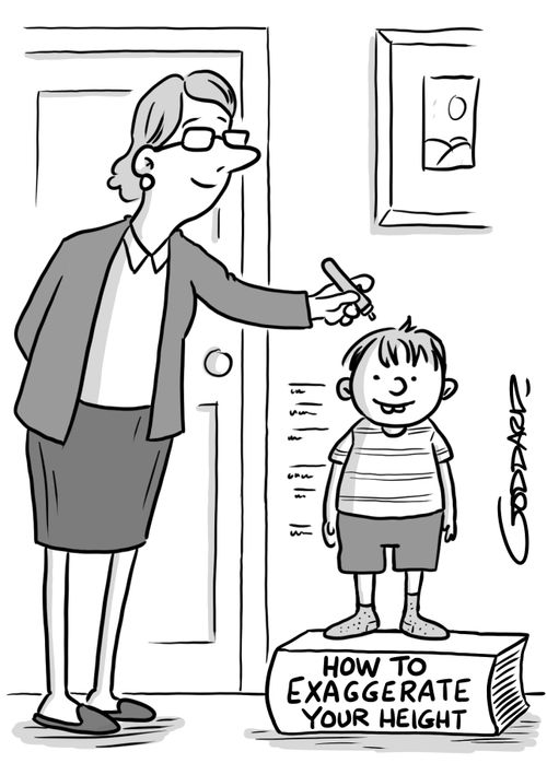 How to exaggerate your height