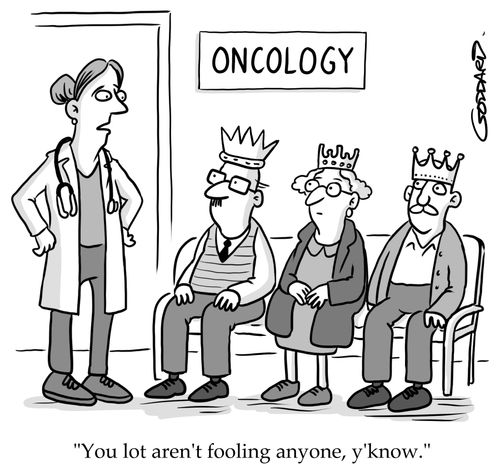 "You lot aren't fooling anyone, y'know." King Charles cancer treatment