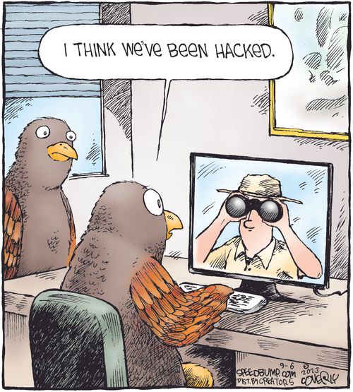 "I think we've been hacked."