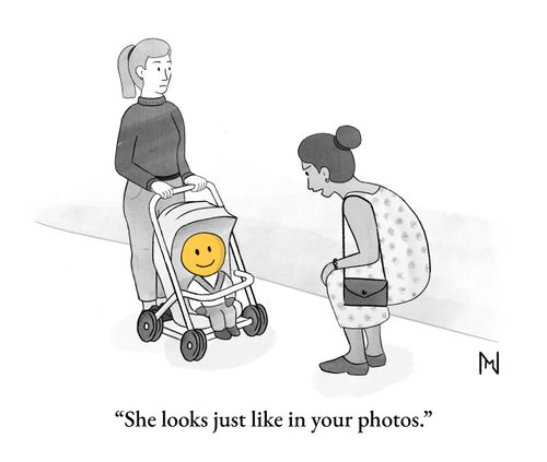 "She looks just like in your photos."