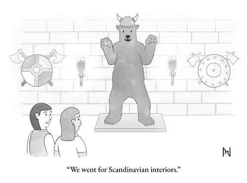 "We went for Scandinavian interiors."