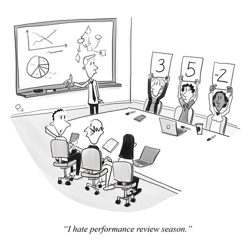 "I hate performance review season."