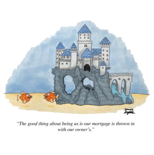 "The good thing about being us is our mortgage is thrown in with our owner's."