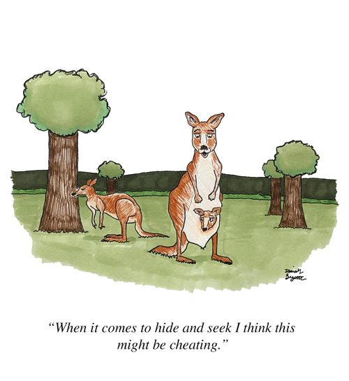 "When it comes to hide and seek I think this might be cheating."