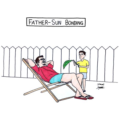 Father-sun bonding.