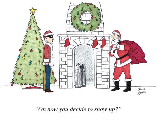 "Oh now you decide to show up?"
