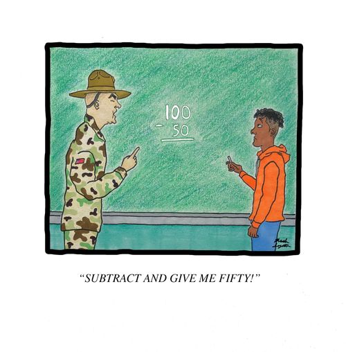 "Subtract and give me fifty!"