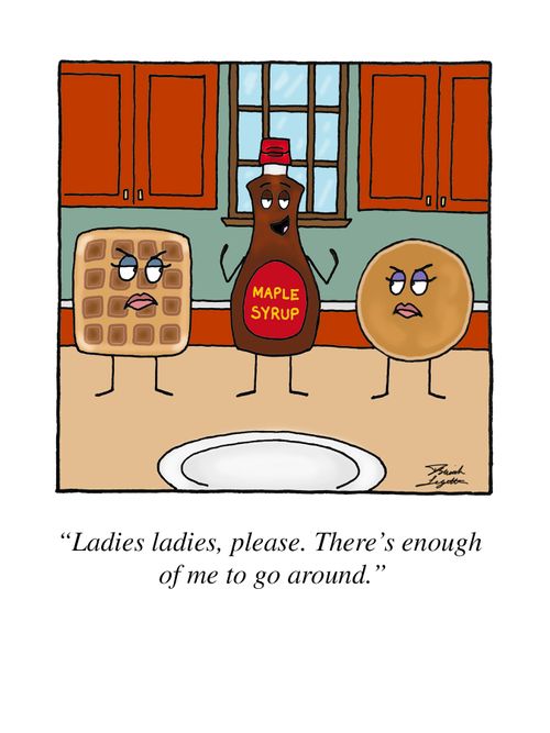 "Ladies ladies, please. There's enough of me to go around."
