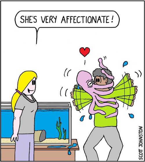 "She's very affectionate!"