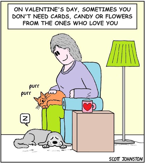 On Valentine's Day, sometimes you don't need cards, candy or flowers from the ones who love you.