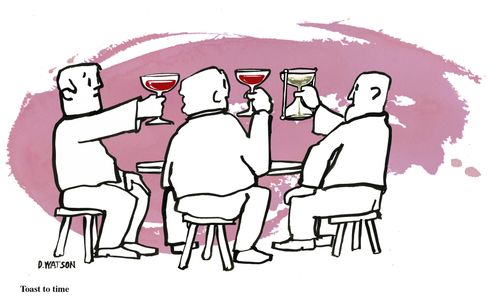 Toast to time.