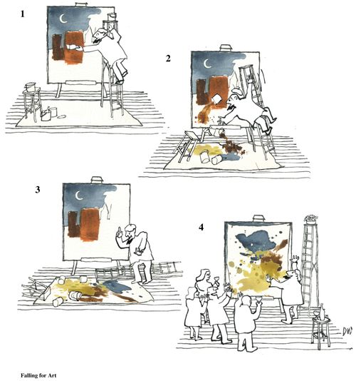 Falling for art