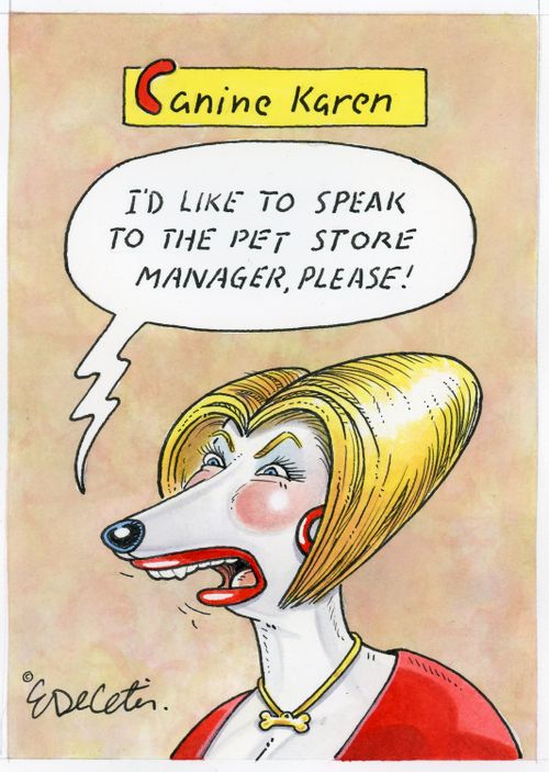 "I'd like to speak to the pet store manager, please!"
