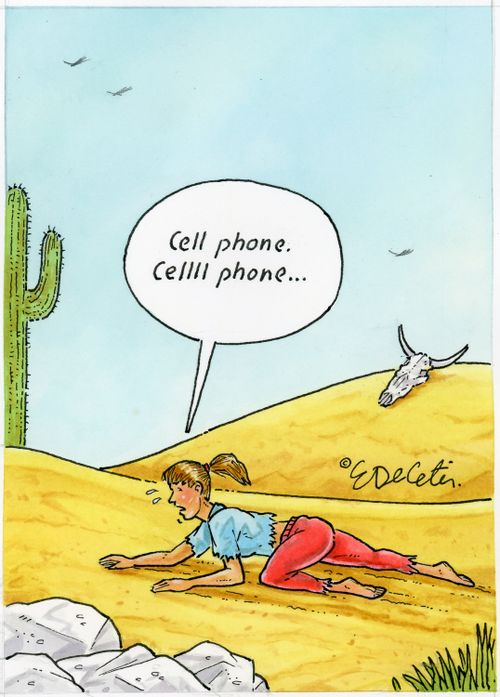 "Cell phone. Cellll phone..."