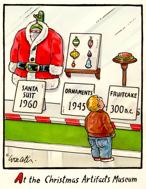 "At the Christmas Artifacts Museum"