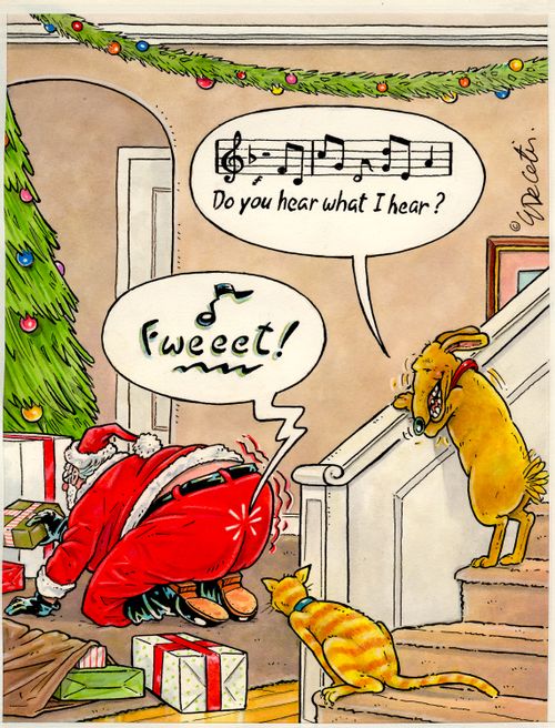 "Do you hear what I hear?" "Fweeet!"