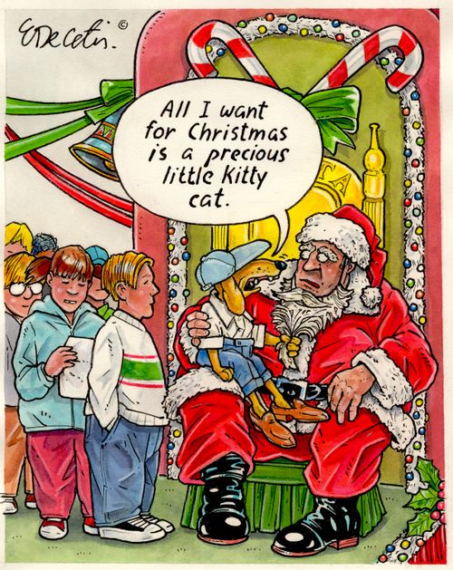 "All I want for Christmas is a previous little Kitty cat."