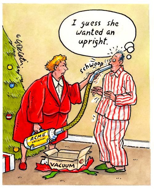 "I guess she wanted an upright."