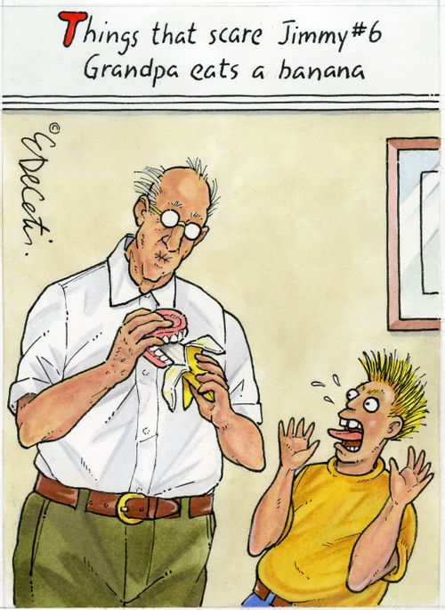 "Things that scare Jimmy #6 Grandpa eats a banana"
