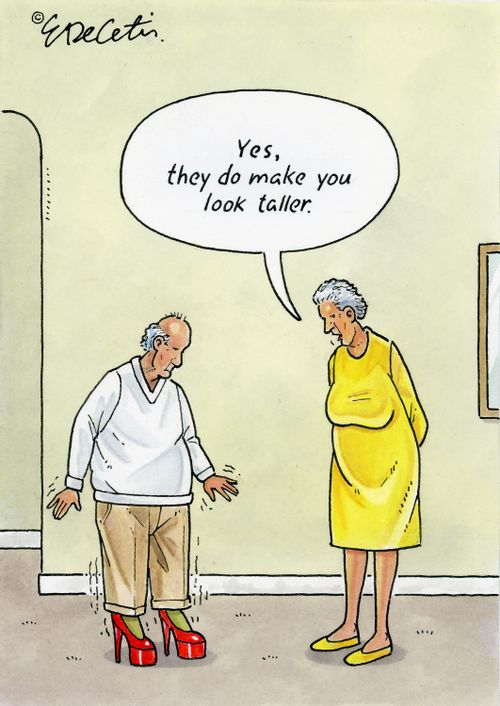 "Yes, they do make you look taller."