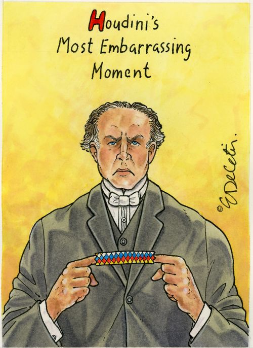 "Houdini's most embarrassing moment"
