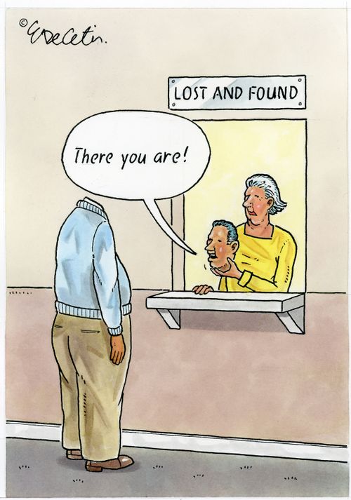 "There you are!"