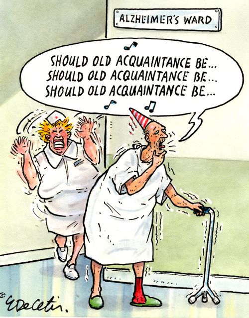 "Should old acquaintance be... Should old acquaintance be... Should old acquaintance be..."