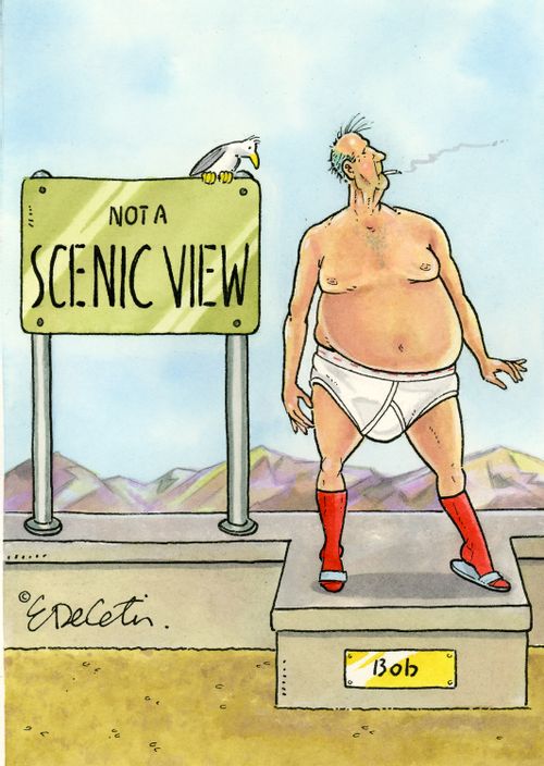 "Not a scenic view"