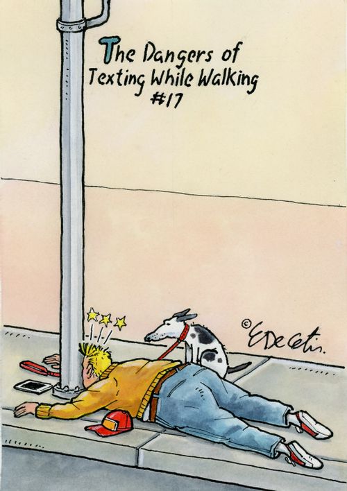 "The dangers of texting while walking #17"