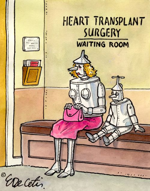 "Heart transplant surgery waiting room"