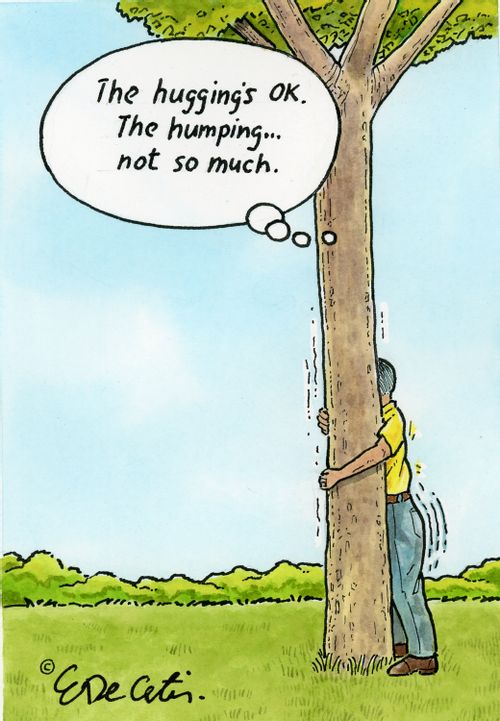 "The hugging’s OK. The humping... not so much."