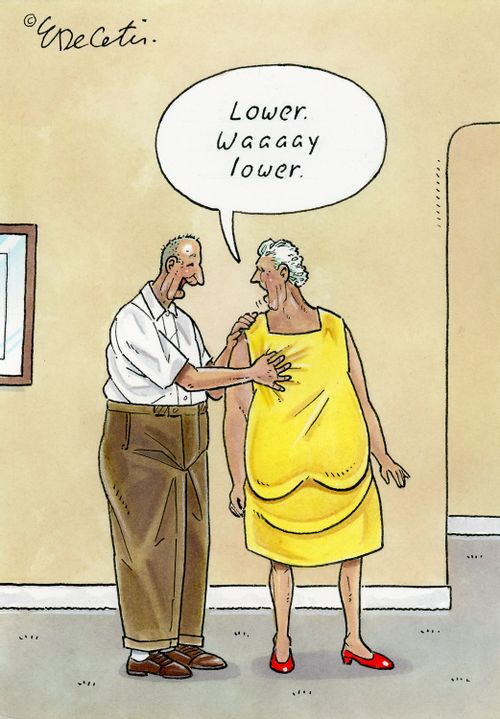 "Lower. Waaaay lower."