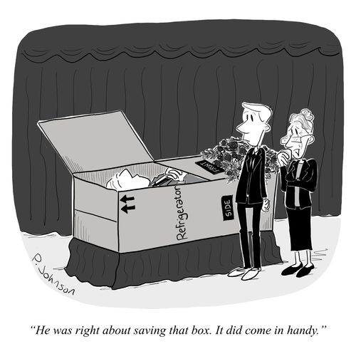 "He was right about saving that box. It did come in handy."