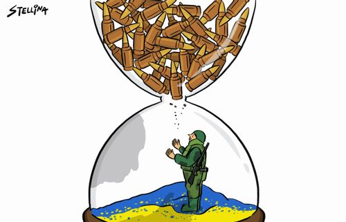 Ukraine out of ammunition.