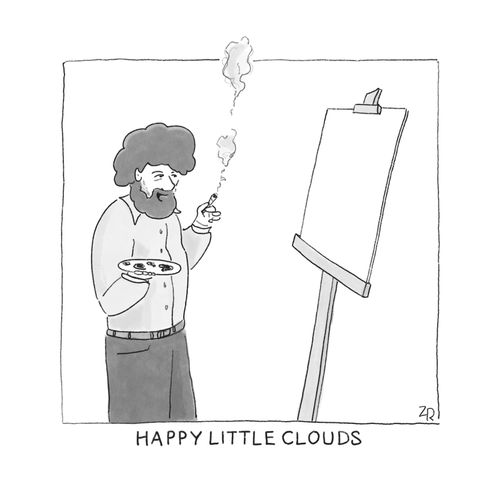 Happy little clouds
