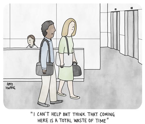 "I can't help but think that coming here is a total waste of time"