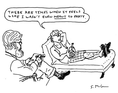 There are times when it feels like I wasn't even meant to party.