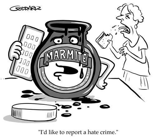 "I'd like to report a hate crime."