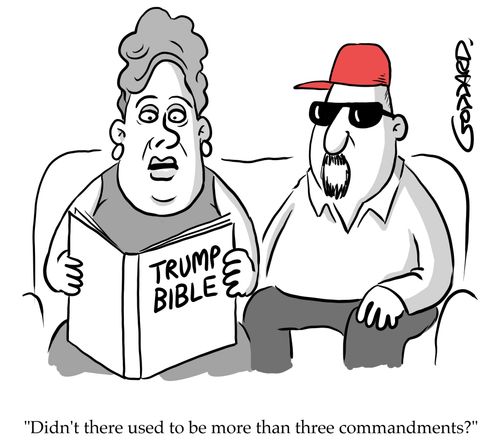 "Didn't there used to be more than three commandments?" 