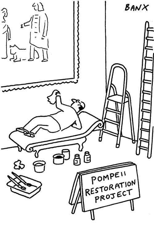 Pompeii restoration project.