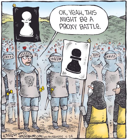 "Ok, yeah, this might be a proxy battle."