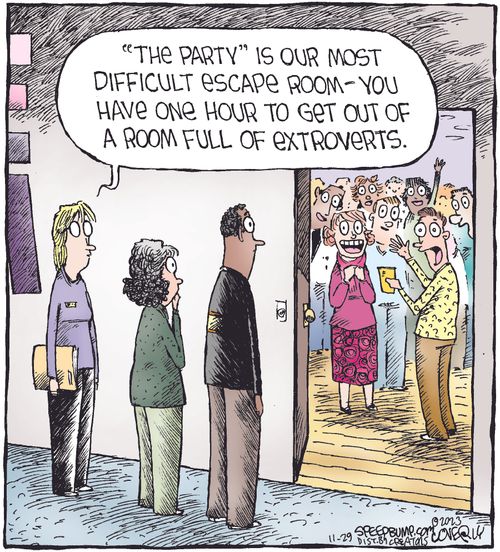 "'The party' is our most difficult escape room—you have one hour to get out of a room full of extroverts."