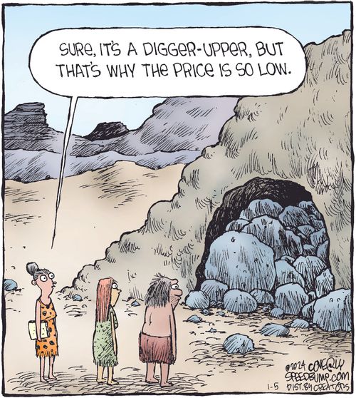 Sure, it's a digger-upper, but that's why the price is so low.
